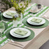 AHHFSMEI Round Braided Placemats 15 Inch Round Table Mats for Dining Tables Natural Woven Heat Resistant Place mats Set of 6 (Olive Green)...