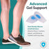 BraceAbility Heel Spur Cups | Medical-Grade Silicone Plantar Fasciitis Insole Cushion Pads, Gel Foot Orthotic & Shoe Insert Protectors (Pair - Med...