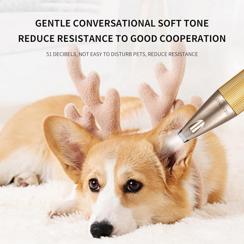 Dog Paw Clippers with LED, USB Rechargeable Professional Dog Grooming Kit, Low Noise Dog Paw Trimmer for Small Dogs and Cats Hair Around Face, Paw...