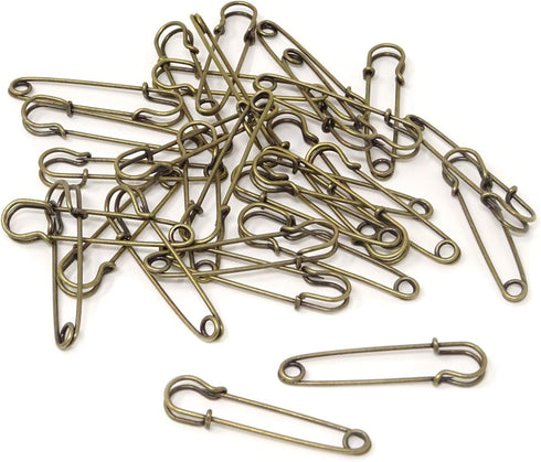 Honbay 30PCS 5cm/2Inch Brooches Heavy Duty Safety Pins for Blankets, Sweaters, Shawls, Kilts, Crafts (Bronze)...