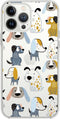 Blingy's for iPhone 13 Pro Case (6.1 inch), Fun Dog Style Cute Animal Pattern Funny Cartoon Design Transparent Soft TPU Protective Clear Case (Car...