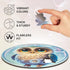 UNIDRAGON Original Wooden Jigsaw Puzzles for Kids Ages 3-5 — Bubblez Owl — 30 Pieces Puzzle Round Shape 9.8×9.8 Inches Toddler Kids Activities Tin...