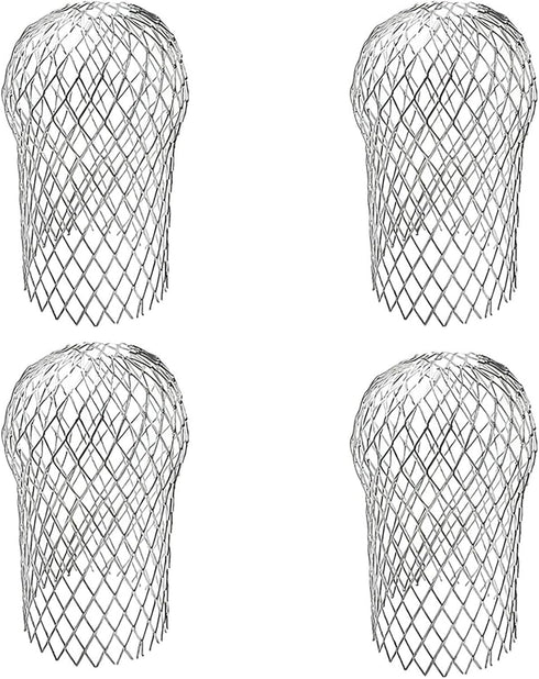4 Pack Gutter Guards, Gutter Downspout Guard, Expand Aluminum Gutter Guard Strainer Filter, Gutter Downspout Protectors, Stops Blockage Leaves Deb...