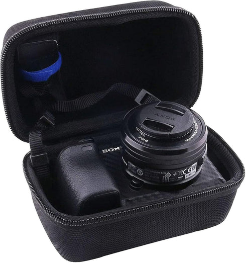JINMEI Hard EVA Carrying Case Compatible with Panasonic Lumix GX85 12-32mm Lens/G7 4K 14-42mm Lens/Sony Alpha a6400 16-50mm Lens/a6700/a6100 Lens ...
