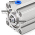TAILONZ PNEUMATIC 32mm Bore 50mm Stroke Pneumatic Small Thin Cylinder Aluminum Pneumatic Air Cylinder SDA32-50...