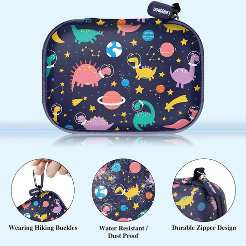 Leayjeen Kids Camera Case Compatible with Seckton/GKTZ/OZMI/HANGRUI/VATENIC/Langwolf and More Kid Toddler Digital Cameras Toys for Birthday Boys G...