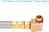 FUNTECK Extended Tank Drain Valve Assembly Kit for Air Compressor with 1/4 or 3/8 inch NPT Drain Valve...