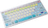 Old Man Colorfull Spain Spanish Language Big Font Letter Work Efficiency Shortcuts Hotkey Wireless Bluetooth Keyboard for Dell Thinkpad iMac MacBo...
