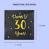 Cheers to 30 Years Cocktail Napkins | Happy 30th Birthday Decorations for Men and Women and Wedding Anniversary Party Decorations | 50-Pack 3-Ply ...