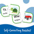 Learning Resources ABC Puzzle Cards, Kindergarten Readiness, Self Correcting Puzzles, Alphabet Learning Games, Puzzles for Toddlers, Ages 3+...