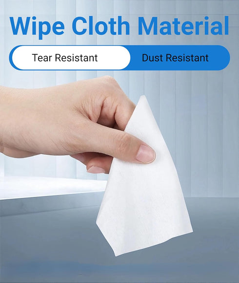 100 Pcs Optical Fiber Wipes,Clean Wipes for Fiber Optics,Dust and lint wipe cloth Optical Fiber End Cleaning Paper for industrial instrument,elect...
