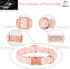 Cotton Dog Collar for Small Dogs Adjustable Cute Boy Girl Dog Collars with Metal Buckle Baby Pink Daisy Dogs Collar S...