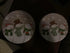 Round Nesting Tins With Holiday Print Designs Bundle of 2 Round Metal Tins with Lids for Cookies, Candy, Food Presents - 1- 6 and 3/4 Inches and 1...