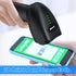 Bluetooth Wireless Barcode Scanner with Stand,Alacrity 3-in-1(Bluetooth & 2.4GHz Wireless & USB Wired) Bar Code Reader,1800mA*H Rechargeable Batte...