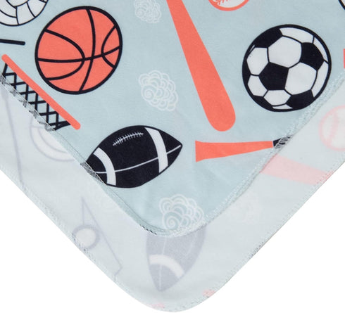 Galabloomer Newborn Swaddle Blanket with Beanie Set Baby Boy Receiving Blanket Sports Ball...
