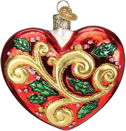 Old World Christmas Ornaments 2021 First Christmas Heart Glass Blown Ornaments for Christmas Tree...