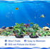 4PCS Aquarium Plants Betta Fish Tank Decorations Small Size Soft Faux Silk Aquarium for Hiding Fish Reptil...