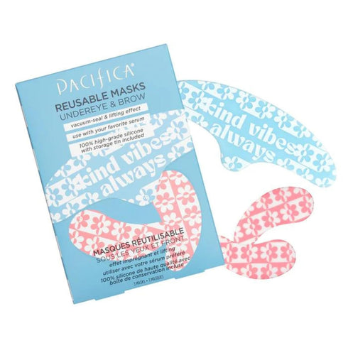 Pacifica Beauty | Reusable Undereye + Brow Mask Value Set | 100% Silicone | Vacuum Seal & Lifting Effect | Minimize Fine Lines + Wrinkles | Pair w...