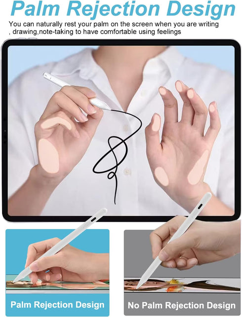 Stylus Pen for iPad with Palm Rejection, Tablet Pencil Compatible with (2018-2023) Apple iPad Pro (11/12.9 Inch), iPad Air 3rd/4th Gen, iPad 6/7/8...