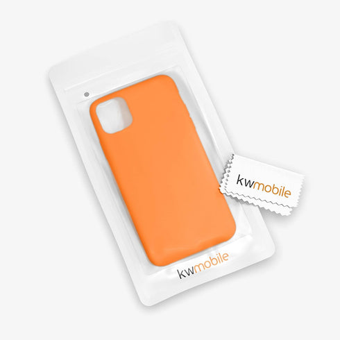 kwmobile Case Compatible with Apple iPhone 11 Pro Max Case - TPU Silicone Phone Cover with Soft Finish - Fruity Orange...