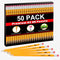 Gloween Wood-Cased #2 HB Pencils Bulk, 50 Pack Pre-Sharpened Yellow Pencils for Office School Supplies...