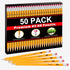 Gloween Wood-Cased #2 HB Pencils Bulk, 50 Pack Pre-Sharpened Yellow Pencils for Office School Supplies...