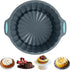 Silicone Charlotte Cake Pan, Non-Stick 8-Inch Food Grade Silicone Cake Mold for Baking Cheese Cake, Chocolate Cake, Rainbow Cakes, and More...