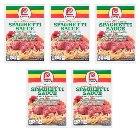 Lawrys Mix Seasoning Spaghetti Rich Thick, 1.42 oz (Pack of 5)...