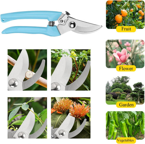 Flower Rose Thorn Remover Leaf Burrs Pliers Kit Stripper Stripping Tool with Scissors, Glove for Garden Floral Making, Florist Supplies...
