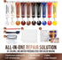 Leather Repair Kit for Furniture, Sofa, Jacket, Car Seats and Purse. Vinyl Repair Kit. Super Easy Instructions to Match Any Color, Restore Any Mat...