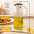 Vucchini Oil Dispenser Olive Oil Dispenser Bottle Set 10 oz for Kitchen Cooking - Auto Flip Condiment Container With Leakproof Vinegar Glass Cruet...