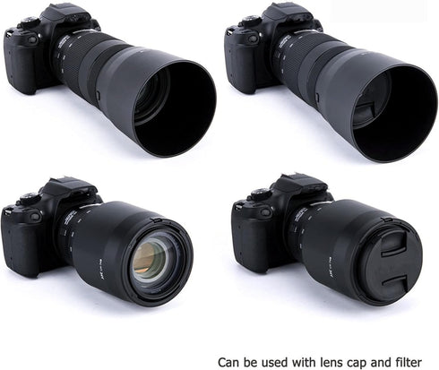 JJC Dedicated Lens Hood Shade Protector for Canon RF 100-400mm F5.6-8 is USM & EF 70-300mm f/4-5.6 is II USM Lens Replaces Canon ET-74B Lens Hood ...