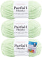 Premier Yarns Parfait Chunky - 3.5 Oz - #6 Super Bulky Weight - 3 Pack Bundle with 10 Bella's Crafts Stitch Markers (Key Lime)......