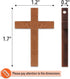 Mr. Pen- Wooden Crosses, 1.2x1.75 Inches, 50 Pack, Small Wooden Crosses, Wood Crosses for Crafts, Small Cross Pendant...