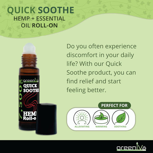 7,500mg Hemp Roll-On Quick Soothe Therapeutic Essential Oil Blend Exclusively on Amazon (1)...