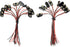 10 Pcs I TYPE 9 Volt Battery Clip And 10 Pcs T Type 9 Volt Battery Connector With Wires Leads...