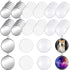 60 Sublimation Pendant Tray for Jewelry Making Include 20 Round Blank Pendant Base 20 Flatback Clear Glass Dome 20 Aluminum Sheet Sublimation Blan...