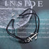 Boho Layered Leather Anchor Anklet Bracelet Black Leather Cord Ankle Bracelets Black Rope Anklets Black String Anklets Foot Chain Jewelry for Wome...