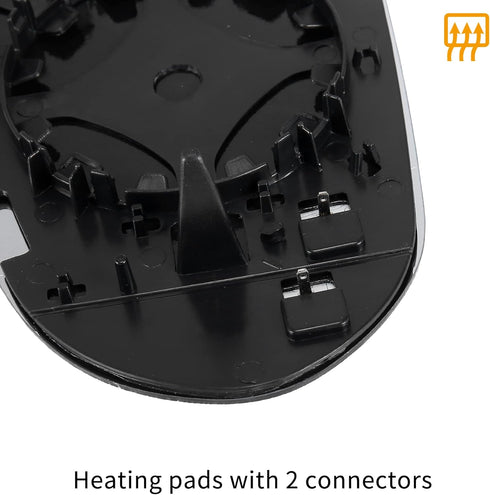 X AUTOHAUX Car Rearview Mirror Glass Replacement with Backing Plate Heated Right Side Passenger Side for Audi A6 Quattro S6...