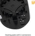 X AUTOHAUX Car Rearview Mirror Glass Replacement with Backing Plate Heated Right Side Passenger Side for Audi A6 Quattro S6...
