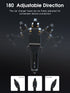 4-in-1 Retractable Car Charger - 96W Fast Car Phone Charger with Dual Retractable Cables (USB-C & iOS) and USB Ports, Compatible with iPhone 15/14...