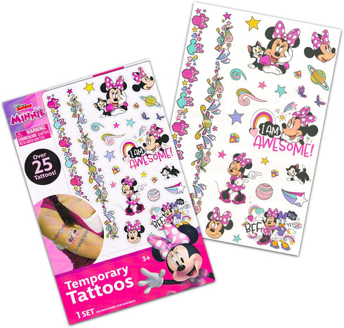 Minnie Mouse Art Set for Kids - Bundle with Minnie Mouse Art Supplies with Canvases, Easel, Paint Plus Temporary Tattoos and More | Minnie Mouse G...