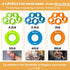 Hand Grip Strengthener, Finger Exerciser, Grip Strength Trainer (6 PCS),New Material,Forearm Grip Workout, Finger Stretcher, Relieve Wrist Pain, C...