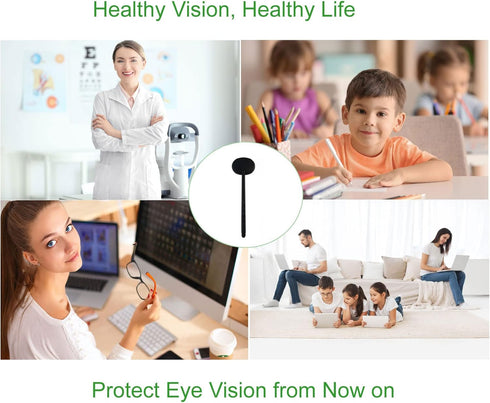 3 Pack Handheld Eye Occluder for Vision Test, Portable Premium Ophthalmic Eye Exam Tool for Ophthalmologists Orthoptists and Optometrists (3pcs Co...