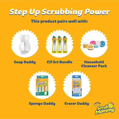 Scrub Daddy Scrub Mommy Special Edition Summer - Scratch-Free Multipurpose Dish Sponge - BPA Free & Made with Polymer Foam - Stain & Odor Resistan...
