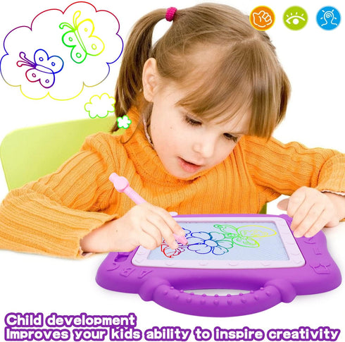 Magnetic Drawing Board for Toddlers,2 Pack Travel Size Toddler Toys Color Sketch Graffiti Board and Erasable Sketching Pad,Holiday Birthday Gifts ...