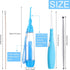 Nuanchu Tonsil Stone Remover Set, 1 Manual Pump Type Low Pressure Irrigator Oral, 1 Tonsil Stone Remover with LED Light, 1 Stainless Steel Removal...