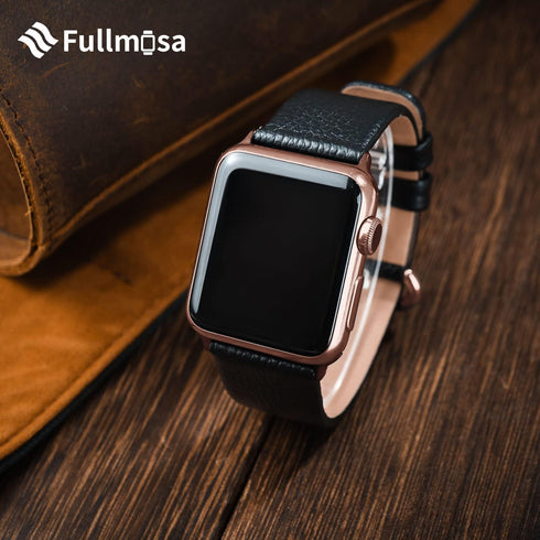 Fullmosa Leather Bands Compatible with Apple Watch Band 41mm 40mm 38mm 42mm 44mm 45mm 46mm 49mm Women Men for iWatch Ultra 2/Ultra/10/9/8/7/6/5/4/...