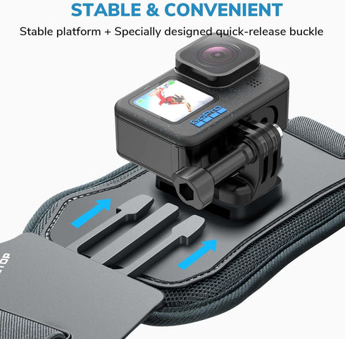 Sametop Chest Mount Harness Chesty Strap Compatible with GoPro Hero 12 11 10 9 8 7 6 5 Session AKASO DJI Osmo Action Cameras - Balance Stability a...
