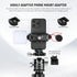 NEEWER Metal Phone Tripod Mount Adapter with Arca QR Base, Cold Shoe, 360° Swivel 180° Tilt, Phone Holder Compatible with iPhone 15 Pro Max Galaxy...